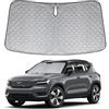JinsenTGG Copertura del Parabrezza Dell'auto Sostituzione per Volvo XC40 2017-2024, Parasole per Parabrezza per Auto all'interno Pieghevole, Protezione Antipolvere Riflettente UV