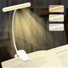 QUMOX Lampada da lettura ricaricabile a 25 LED per leggere a letto - Protegge gli occhi, 3 temperature di colore, 5 livelli di luminosità, autonomia da 5 a 50 ore. Lampada leggera con clip, Bianco