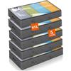 Withosent 5 Cassettiera Sotto Il Letto, 65 L, In Tessuto Non Tessuto, Pieghevole, Con Finestra Trasparente Per Copriletti, Vestiti, Coperte, Cuscini