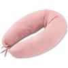 Totsy Baby Cuscino gravidanza 190cm - Supporto per dormire sul fianco e alleviare la schiena Lungo per letto matrimoniale o singolo Perfetto per il relax in maternità forma a C Mussola Oeko-Tex