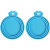 PetBonus Coperchi in Silicone per Lattine di Cibo per Cani e Gatti, Tappo per Lattine di Dimensioni Universali, Tappi per Lattine con Taglia 3 in 1, Senza BPA e Lavabili in lavastoviglie (Blu, Blu)