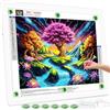 TOHETO Blocco luminoso ricaricabile A2 per pittura a diamante 64x46,7 cm, lavagna luminosa magnetica Diamond Art, lightbox wireless per tracciare e disegnare, tavolo luminoso a LED senza fili per