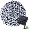 NEXVIN Natale Luci Stringa Solari,22M 200 LED Catena Luminosa Esterno Solare Impermeabile, 8 Modalità, Luci Solari da Giardino per Esterno, Giardino, Albero, Patio, Casa, Balcone, Natale,Bianco Freddo