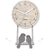 DEKORI - Orologio da Parete Cucina con Uccellini a Pendolo. Preciso e Silenzioso. Arreda e Rallegra ogni Ambiente della Casa, Made In Italy.