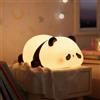 LEIGHT Luce Notturna per Bambini, Lampada LED Ricaricabile Touch con 3 Modalità di Luce (Sonno, Soft, Intensa), Lampada da Comodino per Camera, Regalo per Neonati e Bambini - Luce notturna del panda