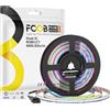 FCOB COB RGBCCT Indirizzabile Doppio IC Dimmerabile Striscia LED RGB+CCT Bianco Regolabile 3000K-6000K Alta Densità 5M 840LEDs/m 24V IP30 Nastro LED Flessibile per Illuminazione Interna(Solo Striscia)