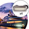 4 luci di poppa per barche, luci a LED marine per pontoni, barche a vela e