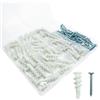 ZAselect 100 tasselli autoperforanti per cartongesso con kit di viti, tra cui 50 tasselli e 50 viti # 8 x 1-1/4 '' - Contiene fino a 34 kg