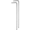 QUARKZMAN 2pz Chiave Esagonale Brugola Testa Sferica 4mm Chiavi Metriche Esagonali Braccio Extra Lungo Forma L Strumento Riparazione Acciaio al Cromo Vanadio per Riparazioni Domestiche