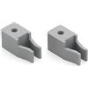 Sanoforma® - Set 2 Pezzi Ricambio Fermaporta per Porte Scorrevoli Compatibili con IKEA PAX HASVIK GRIMO - Stop Scorrimento Guida Superiore - Montaggio Facile - Made in Italy