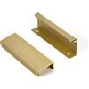 SYZOW 6 Pezzi Maniglie per mobili da cucina 96mm maniglie nascoste Oro -Maniglie Armadio Oro Maniglie Cassetti Nascosta Maniglie per Mobili in Alluminio