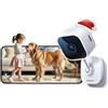 Outinput Telecamera Wi-Fi Interno 2K 3MP, Videocamera Sorveglianza, Baby Monitor, Visione Notturna, Rilevamento di Movimento e Notifiche, Audio Bi-direzionale, Cloud o Archiviazione Locale
