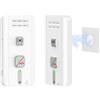 Vexorium Citofono radio senza fili, interfono a 2 vie, sistema intercom wireless per casa, portata 500 m, allarme SOS per anziani, comunicazione in tempo reale (bianco)