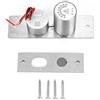 FILFEEL - Serratura elettrica con bullone, DC12V a 2 fili, mini di controllo accessi di sicurezza della porta in vetro con serratura a scomparsa