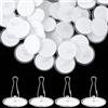 APLZGMG 40 ganci autoadesivi da soffitto, ganci a soffitto senza foratura, ganci adesivi da soffitto con clip per asta per bandiera, per camera da letto, bagno, ganci decorativi, camera da letto