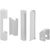 ALIRANTA 8 pz. Roto NT cappucci di copertura per finestre in PVC e porte in plastica, set completo, bianco - cappucci solo per ferramenta NT, adatti per coprire le cerniere a battente e proteggere dallo sporco