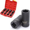 KATSU Tools KATSU Set di Chiavi a Bussola Profonda da 3/4 8 Pezzi, 22mm-41mm Heavy Duty Mertic Wrench, Acciaio al Cromo-Molibdeno di Alta Qualità, Strumento di Riparazione Motori Camion e Trattori 420460