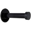 EVI Herrajes | Fermaporta Adesivo Pour Instalazzione Murale | 90 x 45 mm | Acciaio Inox | Goma | Ammortizzatore Paracolpi | Per maniglie | Nero | I-128ADAMNG