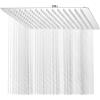 YEAUPE PRO Doccia a pioggia 12 pollici - Soffione doccia angolare in acciaio inox 304 ad alta pressione con ugelli autopulenti, montaggio a soffitto, cromato (30 x 30 cm)