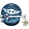 WONDEE Mandalorian Star Wars Regali Baby Yoda Grogu, Pendrive Portachiavi Originale USB 32 GB + Tappetino Mouse Ergonomico Grogu - Regali Originali, Star Wars Merchandising Ufficiale