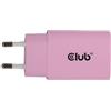 Club 3D Club3D CAC-3021 USB-C® - Caricatore 30 Watt, 2 pezzi, colore: Rosa