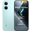 XIAOMI POCO X8 Pro, Smartphone 8+512GB, Dimensity 8500-Ultra, Batteria 6500mAh (typ), Display AMOLED ultra luminoso, Fotocamera 50MP con OIS, Verde, Garanzia 2 anni+1 anno extra, Caricatore non incluso