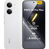 XIAOMI POCO X8 Pro Max, Smartphone 12+256GB, Dimensity 9500s, Batteria 8500mAh (typ), Display AMOLED ultra luminoso, Fotocamera da 50MP con OIS, Bianco, Garanzia 2 anni+1 anno extra, Caricatore non incluso