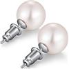 Miaofu Pearl Earrings Orecchini Perle Donna Orecchini Pendenti Perle Miaofu Orecchini Con Perle Anallergici Orecchini Perle Pendenti,Perle Goccia Orecchini,Orecchini Perle Oro Bianco,Orecchini Perle Argento