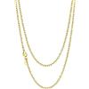 Richsteel Catena in Acciaio Inossidabile Uomo Donna Ragazzo Collana Rolo Catene 3mm/5mm/7mm/9mm/12mm Lunghezza 45cm-75cm Argento/Oro/Nero Gioielli Regali per Unisex (Confezione Regalo)