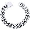 ChainsHouse Cuban Link Bracelet Stainless Steel Bracelet Chain Gifts for Boyfriend Chunky Gold Bracelets for Men Curb Chain