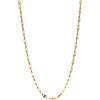 Purelei® Petal, collana in acciaio inox placcato oro 18 carati, maglia in filigrana da donna, compatibile con charm, lunghezza 50-55 cm, disponibile in oro, argento e oro rosa
