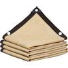 SSFMSF Tenda A Vela Ombreggiante Con Occhielli Tenda Parasole Rettangolare, Frangivista Telo Parasole All'Aperto Per Giardino, Patio, Pergola, Cortile. (Beige 12-Pin / 1m * 2m / 3.4ft * 6.6ft)