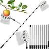 4BAOHUI Raccogli frutta con manico telescopico, raccogli mele, raccogli ciliegie, 4,2 m, in acciaio inox leggero e sacchetto di cotone, facile da montare, raccogli ciliegie, raccogli prugne