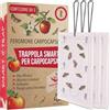 Pestmatic Trappola Pestmatic per Carpocapsa x3, trappola a feromoni per il monitoraggio su alberi da frutto, controllo del giardino, sicura per uccelli e impollinatori, protezione naturale per mele