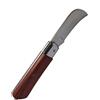topolenashop Coltello da Innesto Pieghevole per Giardinaggio con Lama in Acciaio Inox Affilata | Manico Ergonomico in Legno | Strumento da Potatura e Cura Piante | Tascabile, Compatto, Professionale