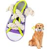 LuckyOpt Giocattolo squeaky per cani, giocattolo interattivo a forma di scarpa con squeaker e campana, giocattolo da masticare per la pulizia dei denti, riduce la noia, divertimento interno (viola)