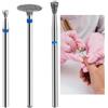CIATBYYJ Set di 3 punte per fresa per unghie, punte coniche micro per cuticole, punte multifunzione per fresa, trapano per pulizia cuticole, accessori per fresa per unghie per manicure pedicure lucidatura