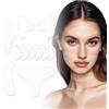 Eniyou 220 Pcs Cerotti Antirughe Viso Cerotti Rughe Facial Patches per Rughe e Linee Della Pelle Durante la Notte Adatto per la Fronte, il Contorno Occhi, Gli Angoli Delle Labbra e il Collo