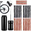 REJOECE 25 Pezzi Set di Riparazione Pneumatici Senza Tubo, Vermicelli Tubeless MTB, 100mm*6mm/50mm*3mm Kit Riparazione Tubeless MTB, Strumento per Maniglia Biciper Biciclette Ciclismo Strada