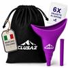 CLUSAZ Urinatoio Donna Portatile, Silicone Orinatoio Imbuto per Pipi Donna, Pipi Donna in Piedi, Pieghevole, per Campeggio, Bagno Chimico, Auto, Viaggio