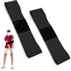 TMZELOA Fascia da Golf 2 Pezzi Golf Swing Trainer Aiuto Correttore di Postura per Braccio e Polso - Fascia Allenamento Swing - Accessori Training per Golfisti Uomini Donne Nylon Elastico 35x7cm Nera