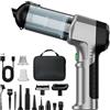 Micisty Aspirapolvere a mano a batteria 4 in 1, per auto, forte, 25000 PA a 3 marce, 220000 giri/min, senza fili, per auto, cucina, PC, divano, ufficio, casa e animali domestici