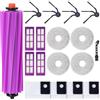 Heykewi Kit di accessori per Eureka J15 Evo Ultra/J15 Evo Ultra Gen2 Robot Aspirapolvere,1 Spazzola principale,4 Spazzole laterali,4 Filtri HEPA,4 Panni mop,4 Sacchetti per la Polvere,1Spazzola per la Pulizia