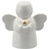 Gentile Ceramiche Angelo bianco con dettaglio oro in ceramica - Linea Baby Soft (8cm)