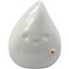 Gentile Ceramiche Goccia bianca con dettaglio oro in ceramica - Linea Baby Soft (8cm)