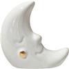 Gentile Ceramiche Luna bianca con dettaglio oro in ceramica - Linea Baby Soft (8cm)