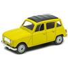 OPO 10 - Auto in Miniatura Compatibile con Renault 4L Gialla Scala 1:64 3 Pollici 7,5 cm Welly SUP63