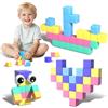 Goody King Costruzioni Magnetiche per Bambini 56 Pezzi, Blocchi Magnetici Giocattolo Educativo Montessori 3+ Anni, Magnetic Building Blocks Regalo STEM per Ragazzi e Ragazze (2,5 x 2,5 cm)
