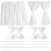 WADORN 2 Tende In Pizzo per Casa Delle Bambole, Mobili In Miniatura In Scala 1/12, accessori per Casa Delle Bambole, Tenda per Finestra In Miniatura, Accessorio per Casa Minuscola, Bianco