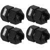 INJORA Spessore 9mm (+5mm) Ottone Ruota Esagonale con Nuts per TRX4M 1/18 RC Crawler Upgrade，Nero